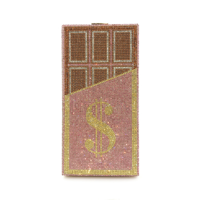 Summer Bags Diamond Chocolate Dollar Bag Evening Clutch Bag Lady's Hand Bag Rhinestone Dollar Bag