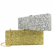 Acrylic Evening Clutch Purse Box Handbags Cool Purses (WD140199gold) 3