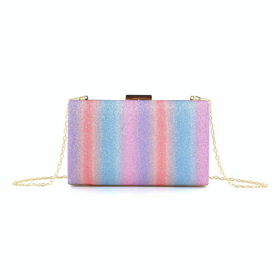 [Style C] Sequin Rainbow Bag Lady's Evening Bag Colorful Clutches And Evening Bags