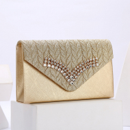Handbag From China Women's V-Shaped Diamond Bridal Purse (FY140339silver) 4