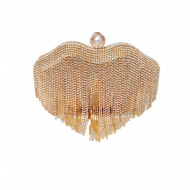Rhinestone Tassel Evening Purse Rhinestone Handbag Party Bag Evening Dress Bag Cosmetics Bag (WD140283black) 8