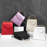 [Gold] Small Bag For Women Leather Evening Clutch Purse Fashion Party Bags (DG140548gold) 5