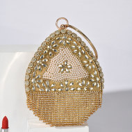 Evening Purse Women's Bag Rhinestone Evening Bag Party Purse (FY140347gold) 6