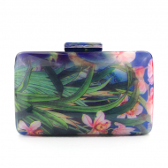 Dinner Bag Natural Printing Acrylic Women's Bag Evening Bag Acrylic Clutch Bags (WD140183blue) 14