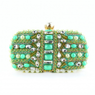 Pearl Evening Party Bag Rhinestone Evening Clutch Lady's Bag (LZ1026) 2