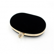 Egg Shaped Simple Diamond PU Evening Purse Hand Held Fashion Banquet Bag (LZ0108) 6