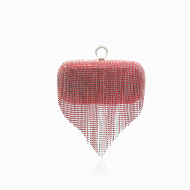 Evening Clutch Bag Women's Tassel Evening Dress Bag Rhinestone Bling Purses (WD140276blue) 11