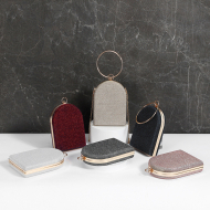 [Gold] Glitter Purse Gold Purse With Golden Chain Small Handbags For Women (DG140523) 1