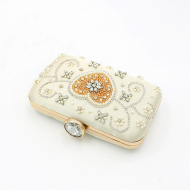 Women's Evening Bag Diamond Fashion New Makeup Bag Dress Silk Evening Bag (LZ0069) 5