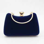 Formal Clutch Bags Velvet Evning Bag Party Evening Dress Hand Bag (LZ0030blue) 1