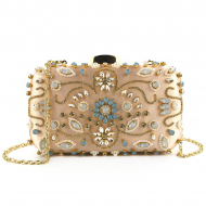 Handmade Beaded Bag Lady's Evening Bag Multi-Color Customized (LZ1009black) 3