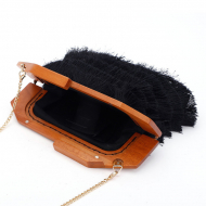 Diagonal Chain Bag Night Banquet Bag Shoulder Bag For Women Tassel Evening Clutch Purse Party Pure (DG140570) 3
