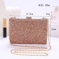 [Silver] Bling Purse Fashion Evening Bag Women's PU Leather Fashion Shoulder Buckle Handbag (FY140335silver) 2