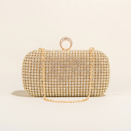 Crystals Evening Clutch Bag for Women Small Shoulder Bags Sparkling Wedding Purses Handbags Evening Bags Formal (Gold) (XP140602gold) 5