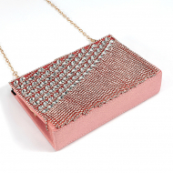 Tassel Crystal Lady Evening Purse Rhinestone Handbag Shoulder Bag (DG140460pink) 7