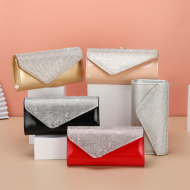 Fashion Lady Cheap Purses Online Luxury Rhinestone Shiny Purses PU Leather Party Bag (FY140318red) 7