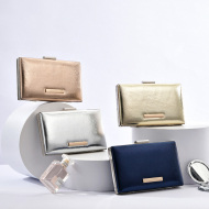 Wedding Bridal Purse New Evening Purses PU Leather Luxury Handbag (FY140416silver) 4
